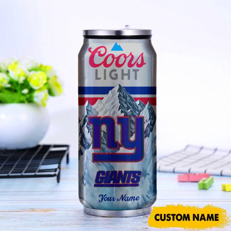 New York Giants American Football & CoorsLight Can Tumbler Custom Any Name Gifts