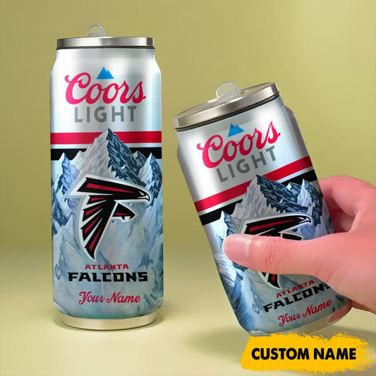 Atlanta Falcons American Football & CoorsLight Can Tumbler Custom Any Name Gifts