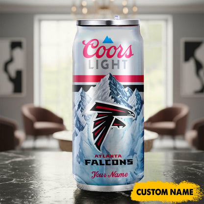 Atlanta Falcons American Football & CoorsLight Can Tumbler Custom Any Name Gifts
