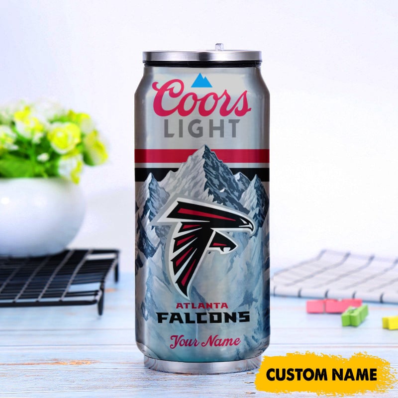 Atlanta Falcons American Football & CoorsLight Can Tumbler Custom Any Name Gifts