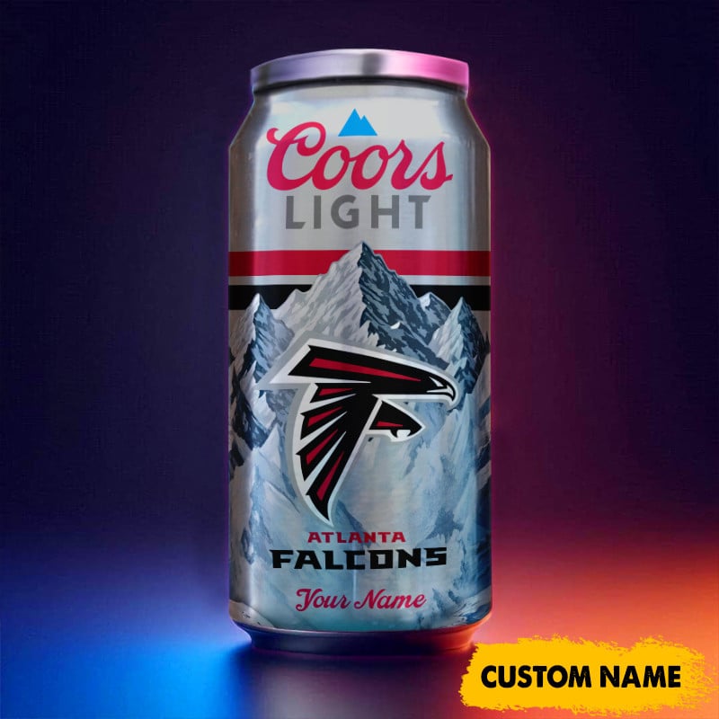 Atlanta Falcons American Football & CoorsLight Can Tumbler Custom Any Name Gifts