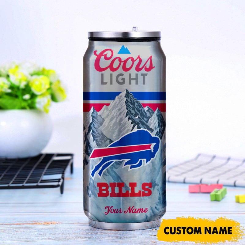 Buffalo Bills American Football & CoorsLight Can Tumbler Custom Any Name Gifts