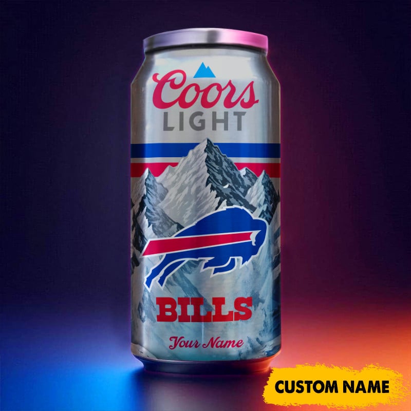 Buffalo Bills American Football & CoorsLight Can Tumbler Custom Any Name Gifts
