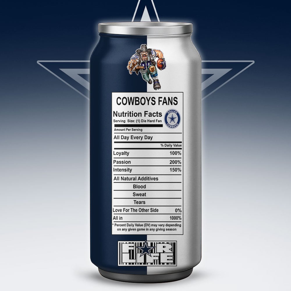Dallas Cowboys Monster Energy x NFL – Tumbler Gift for Fans