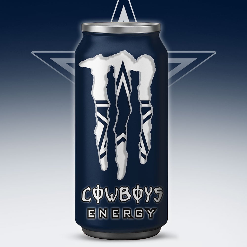 Dallas Cowboys Monster Energy x NFL – Tumbler Gift for Fans