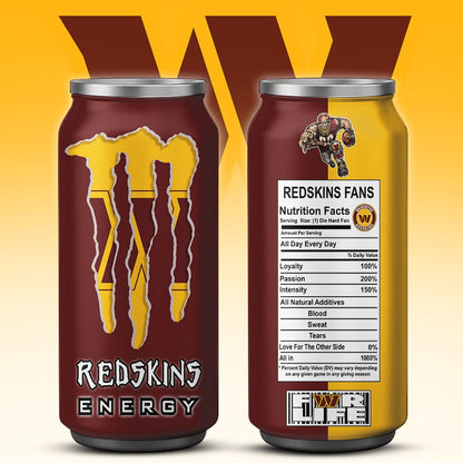 Washington Commanders Monster Energy x NFL – Tumbler Gift for Fans