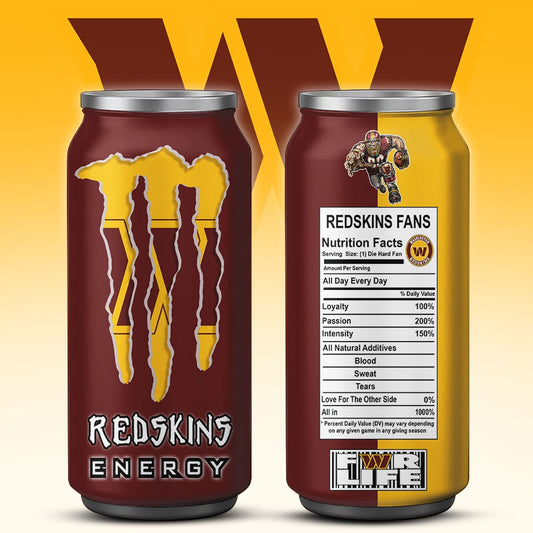 Washington Commanders Monster Energy x NFL – Tumbler Gift for Fans