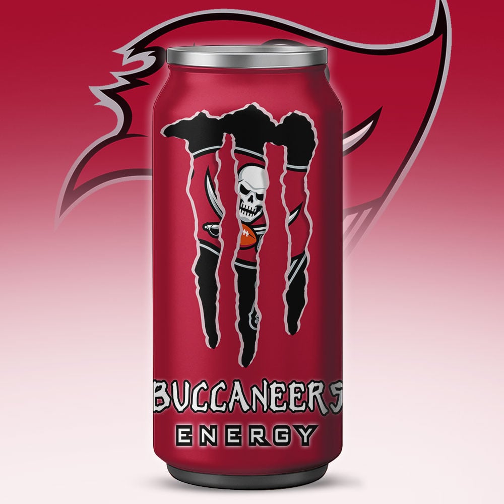 Tampa Bay Buccaneers Monster Energy x NFL – Tumbler Gift for Fans