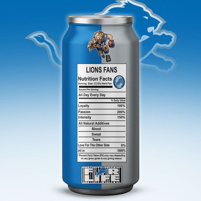 Detroit Lions Monster Energy x NFL – Tumbler Gift for Fans