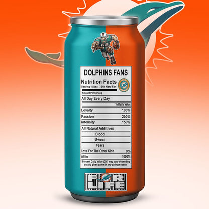 Miami Dolphins Monster Energy x NFL – Tumbler Gift for Fans