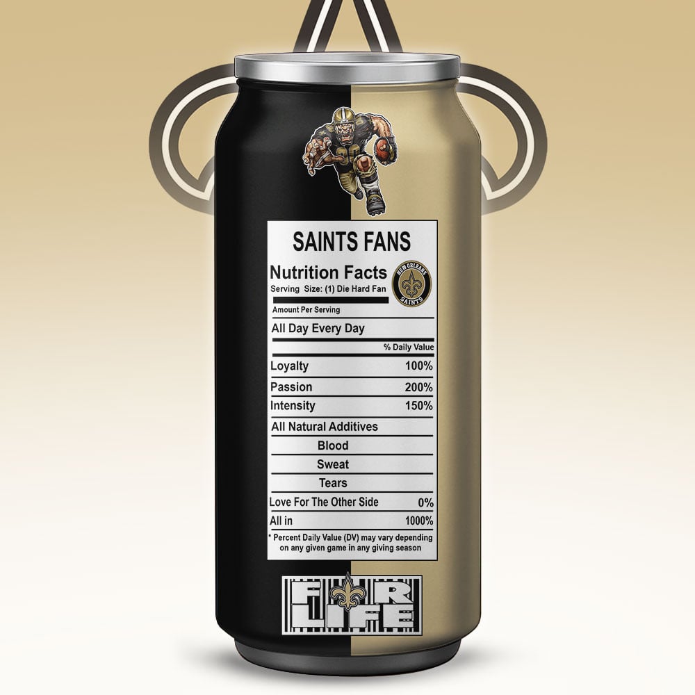 New Orleans Saints Monster Energy x NFL – Tumbler Gift for Fans