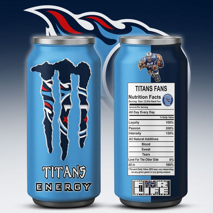 Tennessee Titans Monster Energy x NFL – Tumbler Gift for Fans
