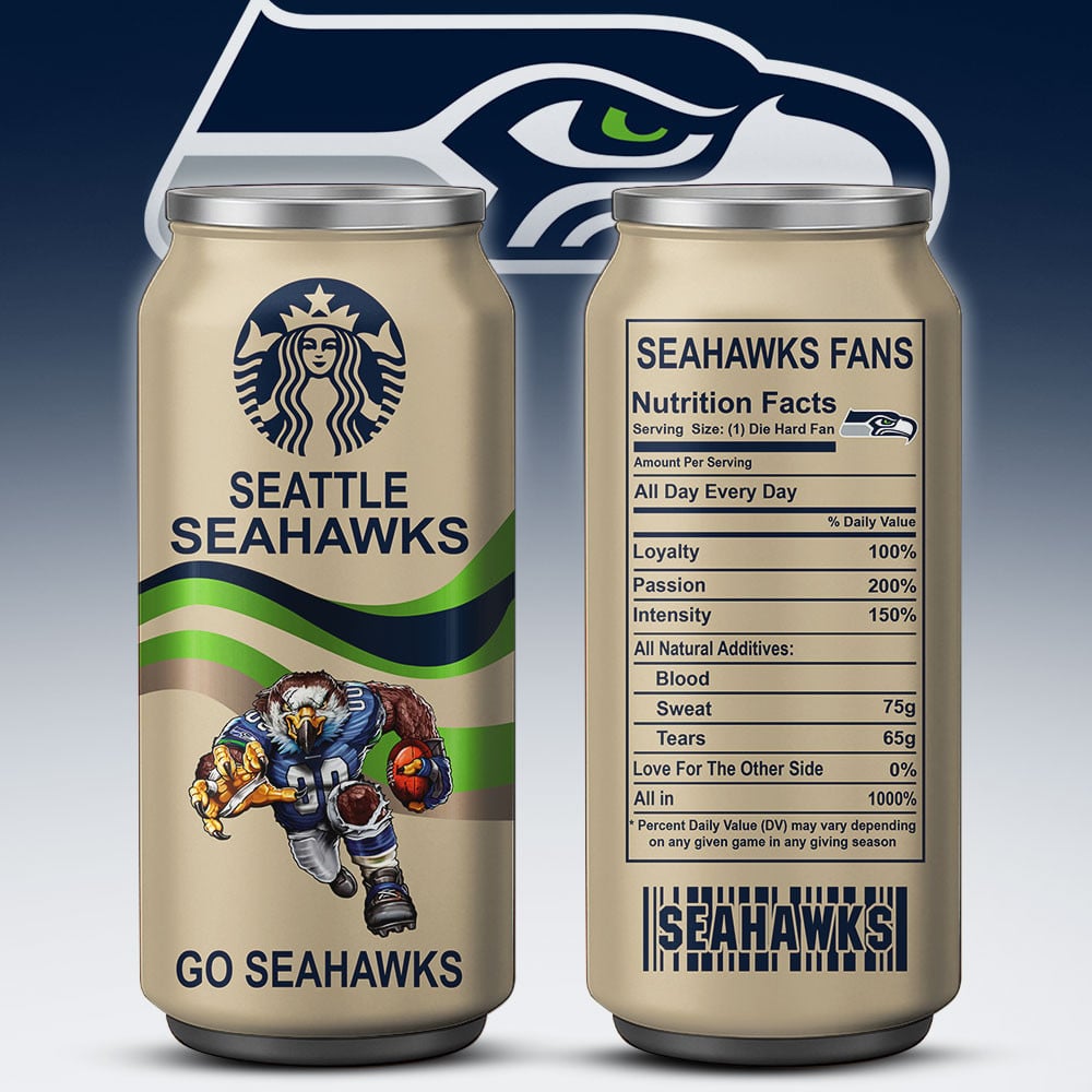 Seattle Seahawks Starbucks x NFL Can Tumbler