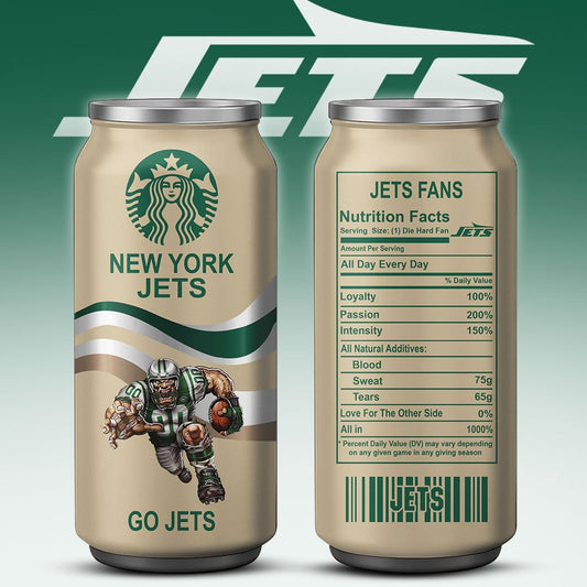 New York Jets Starbucks x NFL Can Tumbler