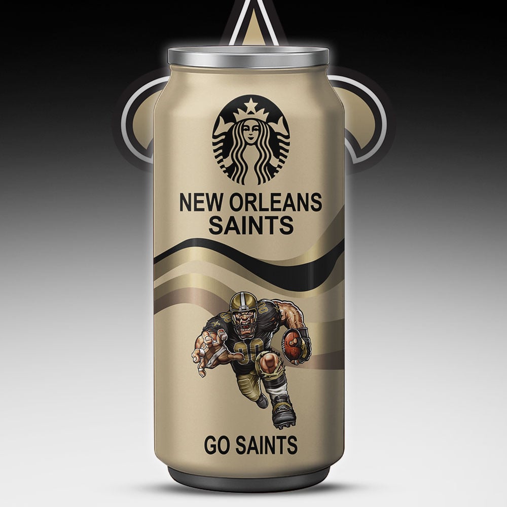 New Orleans Saints Starbucks x NFL Can Tumbler