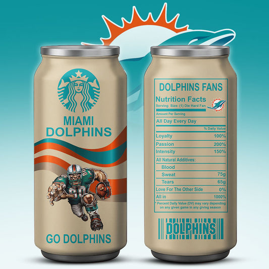 Miami Dolphins Starbucks x NFL Can Tumbler