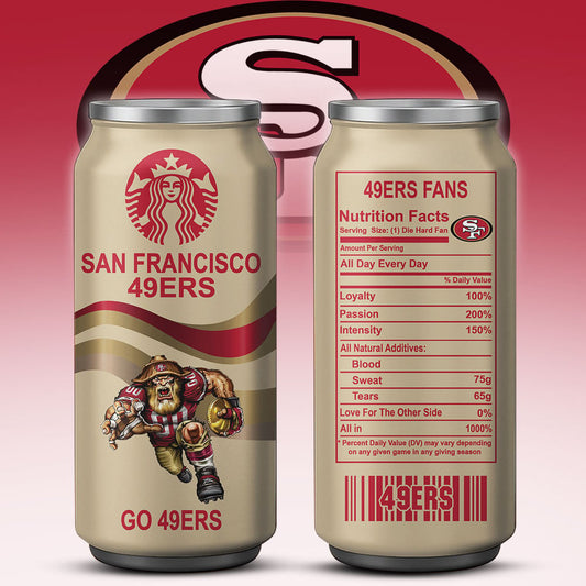 San Francisco 49ers Starbucks x NFL Can Tumbler