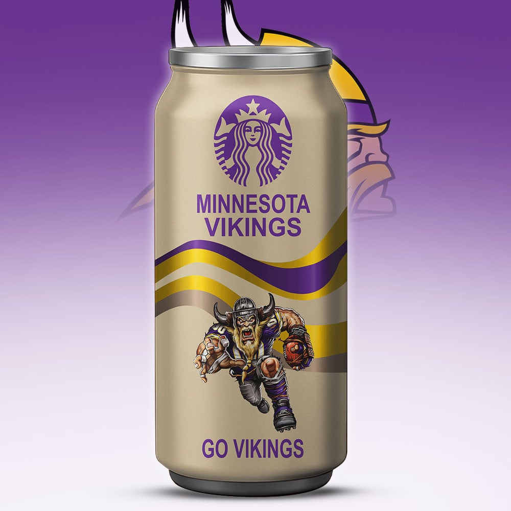 Minnesota Vikings Starbucks x NFL Can Tumbler