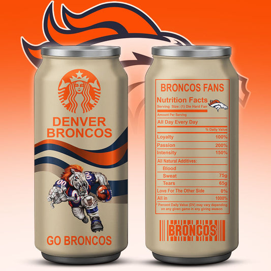 Denver Broncos Starbucks x NFL Can Tumbler