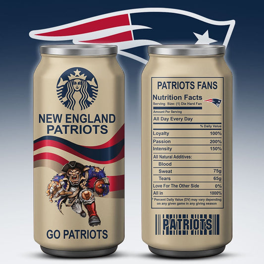 New England Patriots Starbucks x NFL Can Tumbler