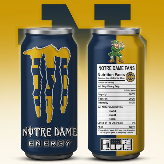 Notre Dame Fighting Irish Monster Energy x NCAA – Tumbler Gift for Fans