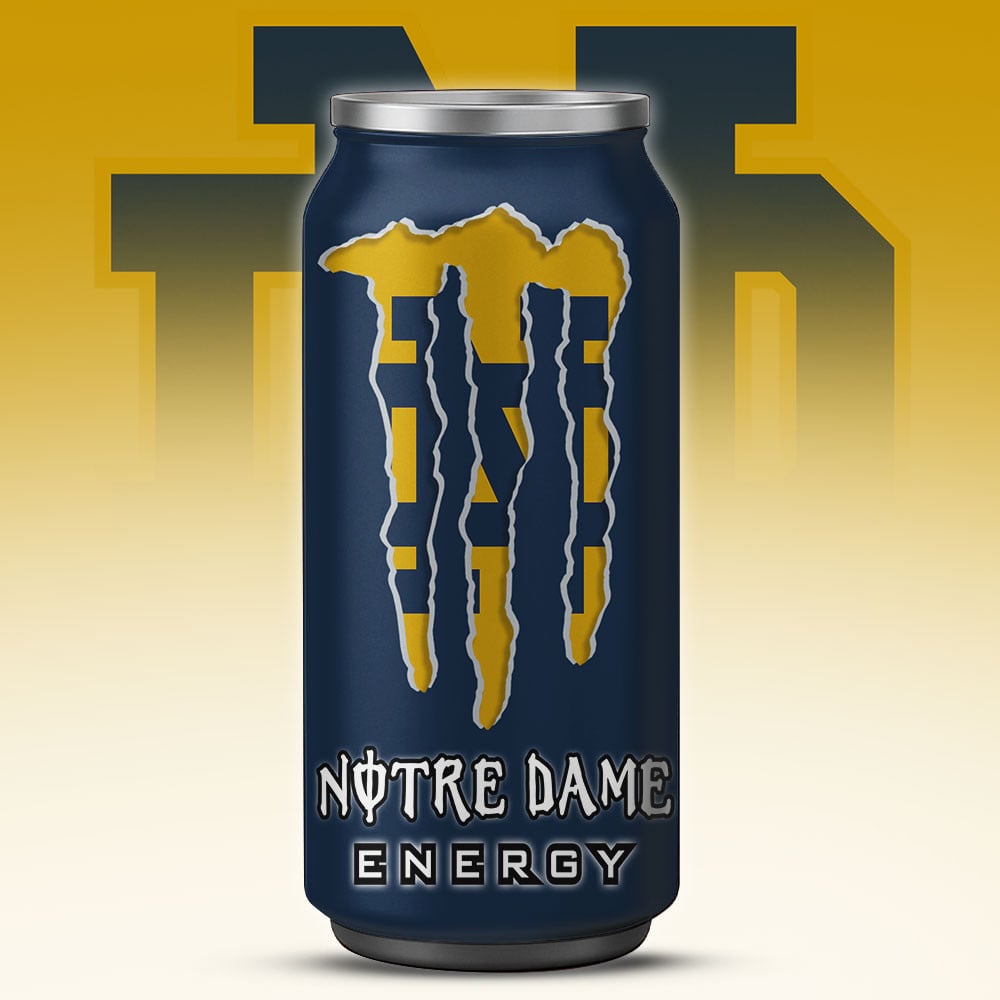 Notre Dame Fighting Irish Monster Energy x NCAA – Tumbler Gift for Fans
