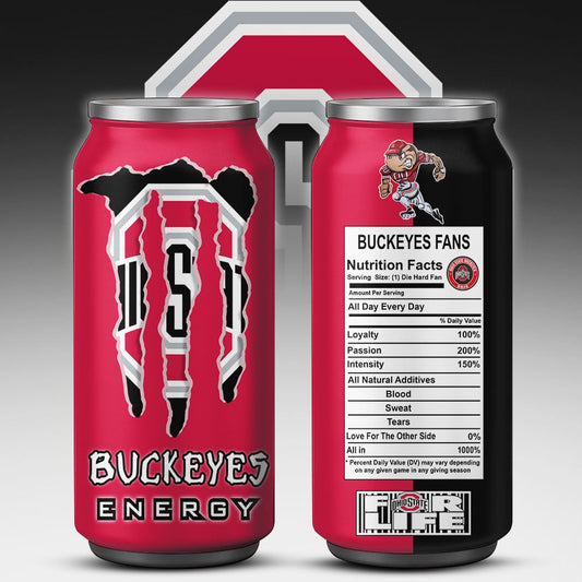 Ohio State Buckeyes Monster Energy x NCAA – Tumbler Gift for Fans