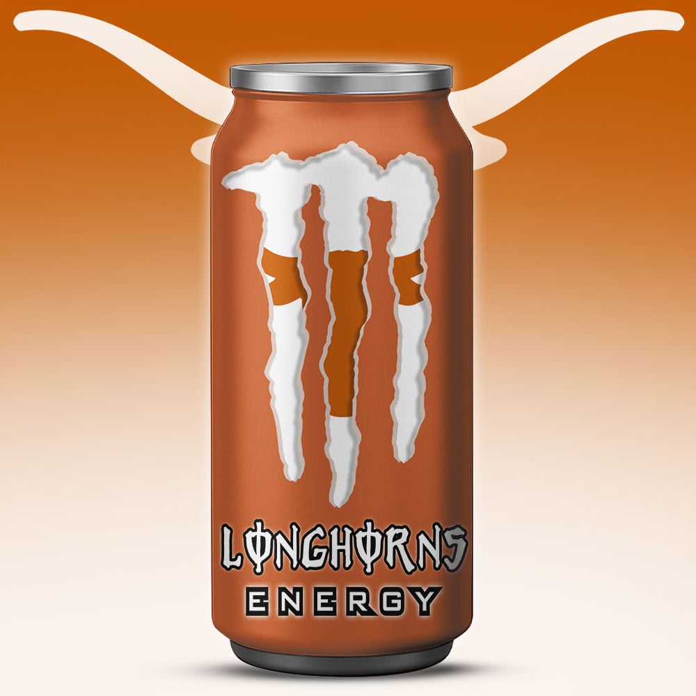 Texas Longhorns Monster Energy x NCAA – Tumbler Gift for Fans