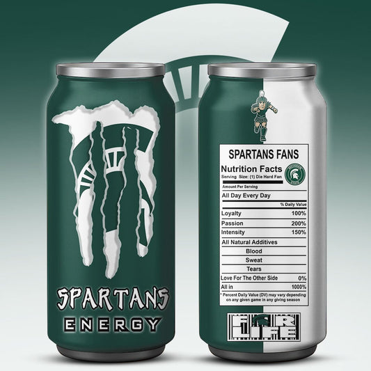 Michigan State Spartans Monster Energy x NCAA – Tumbler Gift for Fans