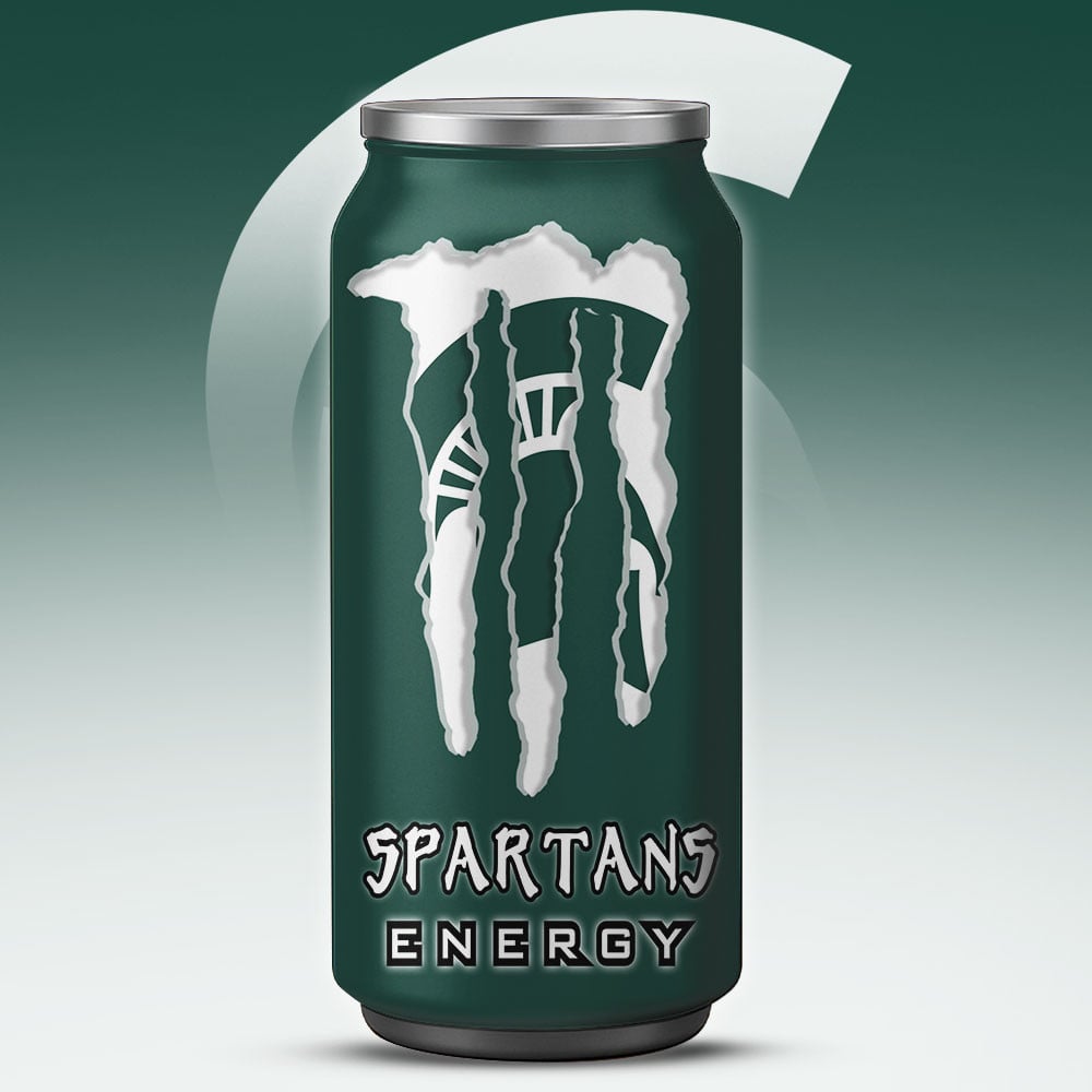 Michigan State Spartans Monster Energy x NCAA – Tumbler Gift for Fans