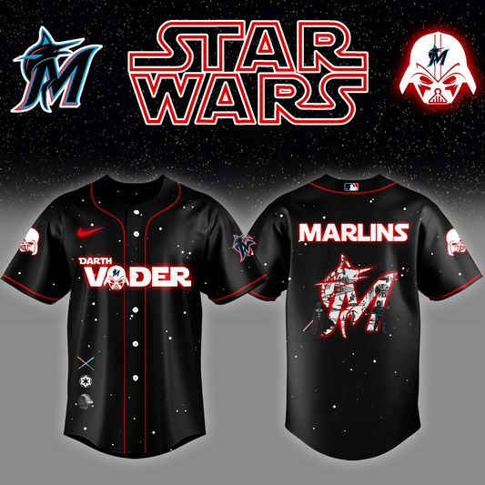 Miami Marlins x Stars Wars Darth Vader Night Baseball Jersey Editions Limited