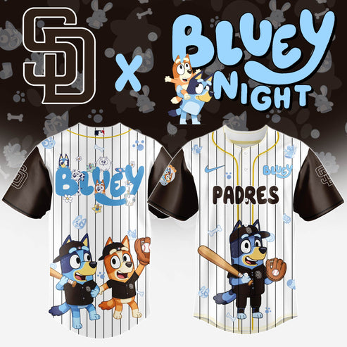 San Diego Padres MLB x Bluey And Bingo Special Edition Jersey 2025