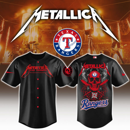 Texas Rangers MLB x Metallica Edition Jersey