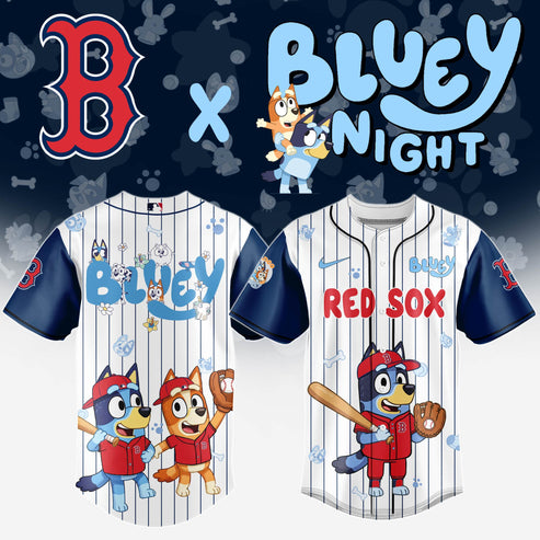 Boston Red Sox MLB x Bluey And Bingo Special Edition Jersey 2025