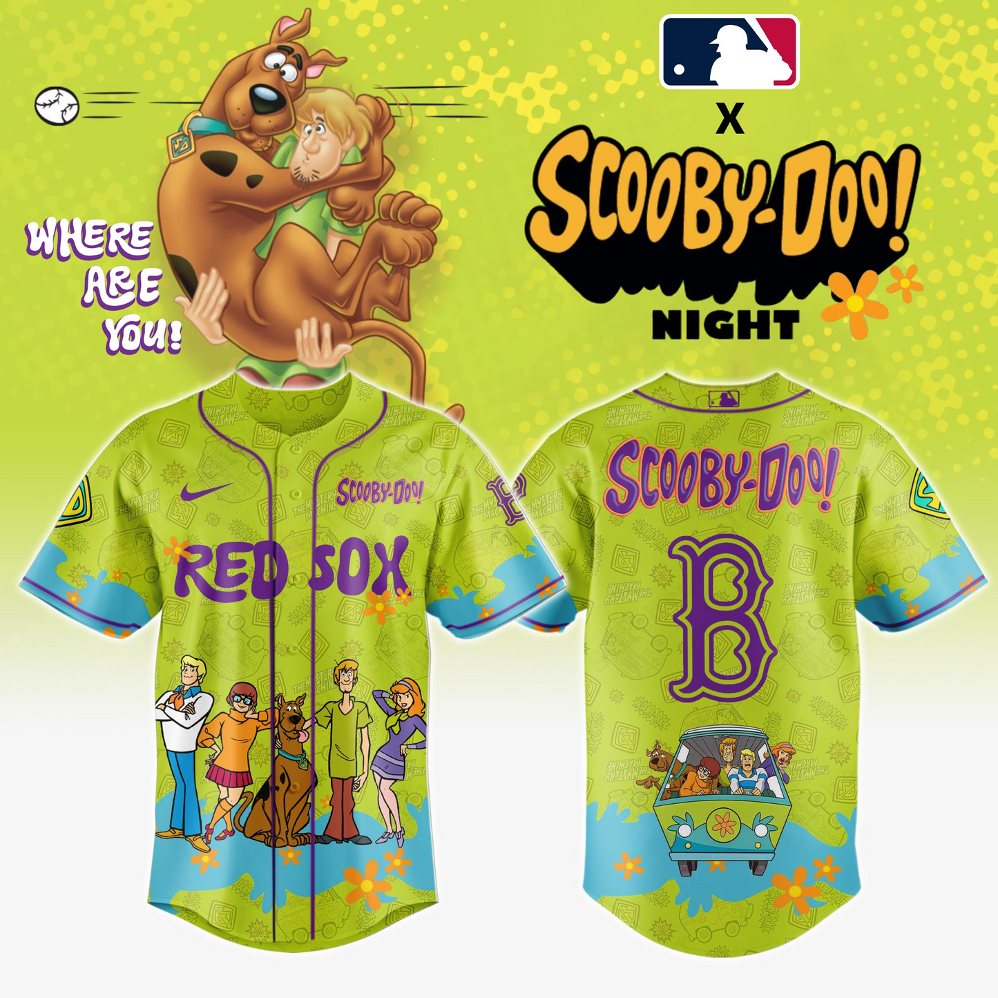 Boston Red Sox MLB x Scooby Doo Jersey Editions Limited
