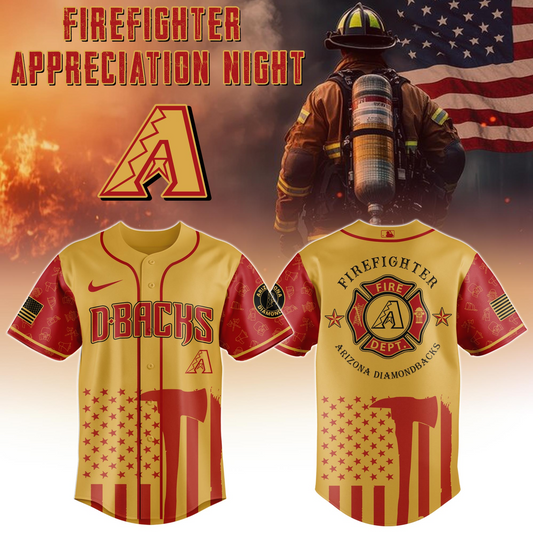 Arizona Diamondbacks MLB x Firefighter Appreciation Night Special Edition Jersey 2025
