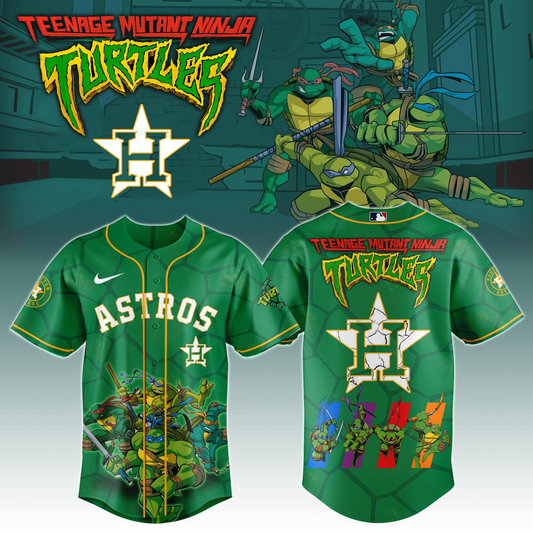Houston Astros x Ninja Turtles Night Game Limited Edition Jersey 2025