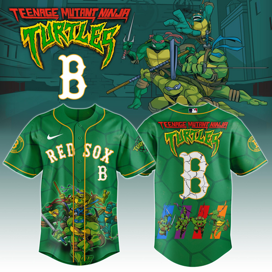 Boston Red Sox x Ninja Turtles Night Game Limited Edition Jersey 2025