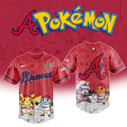 Atlanta Braves x Polemon GO Special Edition Jersey