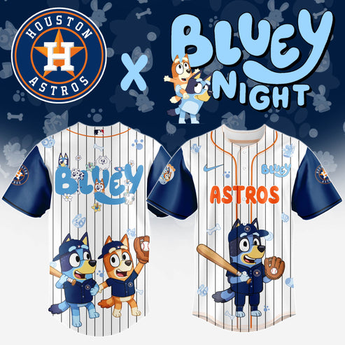 Houston Astros MLB x Bluey And Bingo Special Edition Jersey 2025