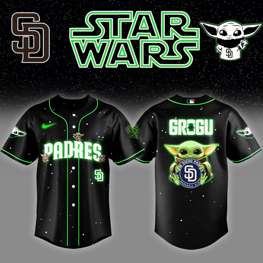 San Diego Padres x Stars Wars Grogu Night Baseball Jersey Editions Limited