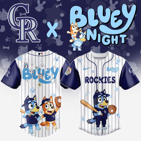 Colorado Rockies MLB x Bluey And Bingo Special Edition Jersey 2025