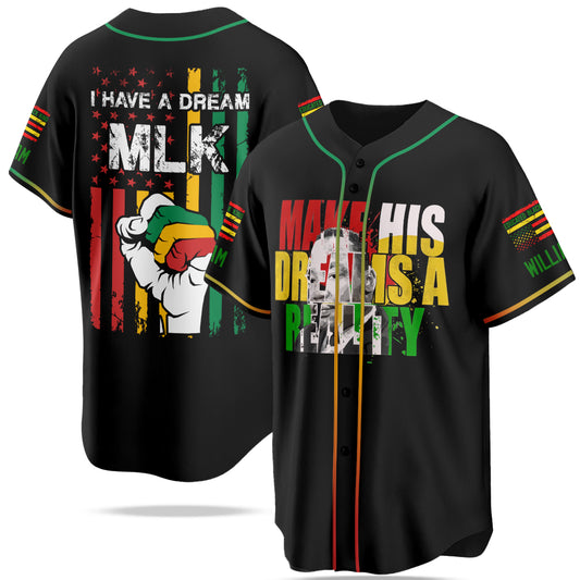 Martin Luther King Jr - Custom Printed Jersey 501MCHNJS001