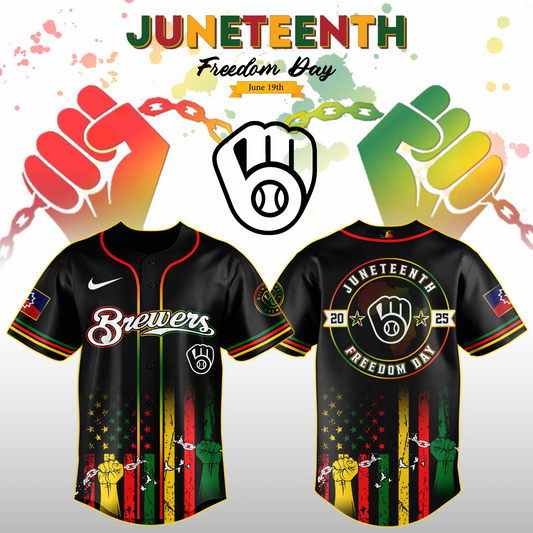 Milwaukee Brewers MLB X Juneteenth Day Jersey Edition Jersey 2025