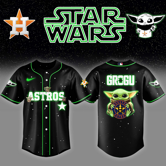 Houston Astros x Stars Wars Grogu Night Baseball Jersey Editions Limited
