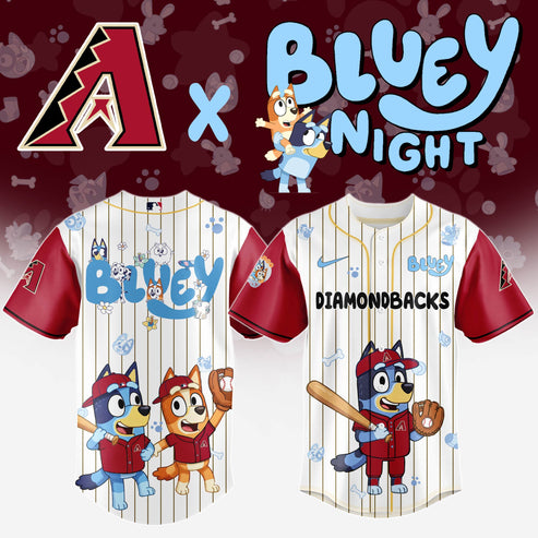 Arizona Diamondbacks MLB x Bluey And Bingo Special Edition Jersey 2025