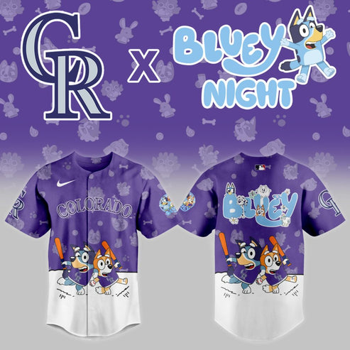 Colorado Rockies 2025 Bluey Night Limited Jersey