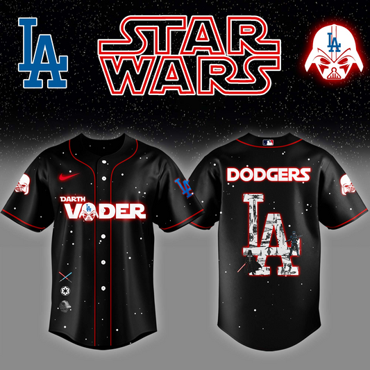 Los Angeles Dodgers x Stars Wars Darth Vader Night Baseball Jersey Editions Limited