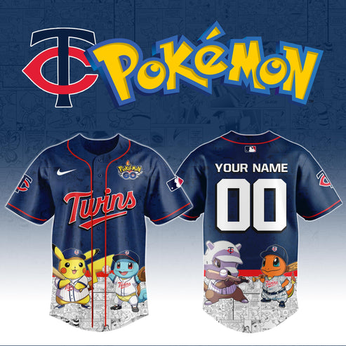 Minnesota Twins x Pokémon Go Baseball Jersey Editions Limited