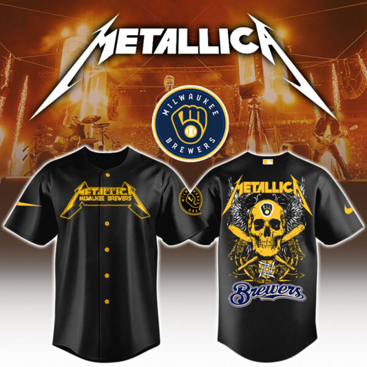 Milwaukee Brewers MLB x Metallica Edition Jersey